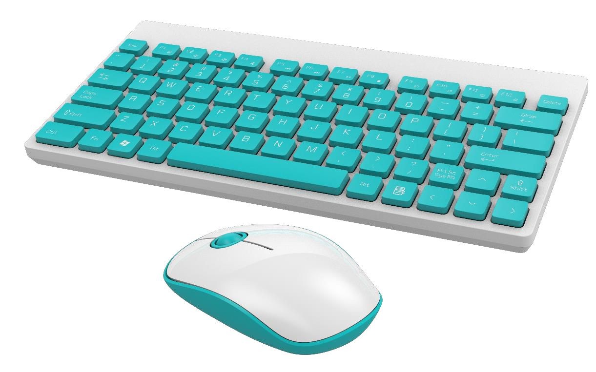Portronics Key2-A Combo of Multimedia Wireless Keyboard & Mouse, Compact Light-Weight for PCs, Laptops and Smart TV